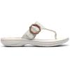 image:imageClarks Womens Breeze Cove Cloudsteppers FlipFlopOff White Synthetic