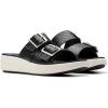 image:imageClarks Womens Drift BuckleBlack Woven