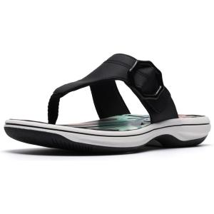 image:imageClarks Womens Breeze Cove Cloudsteppers FlipFlopBlack Synthetic