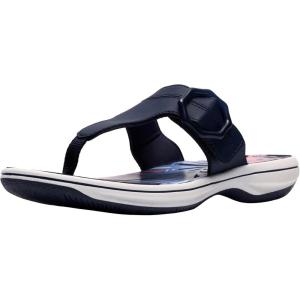 image:imageClarks Womens Breeze Cove Cloudsteppers FlipFlopNavy Synthetic