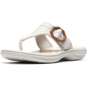 image:imageClarks Womens Breeze Cove Cloudsteppers FlipFlopOff White Synthetic