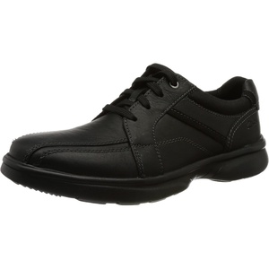 image:imageClarks Mens Laceup Shoes Leather ShoesBlack Tumbled Leather