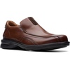 image:imageClarks Mens Gessler Step LoafersDark Tan Leather